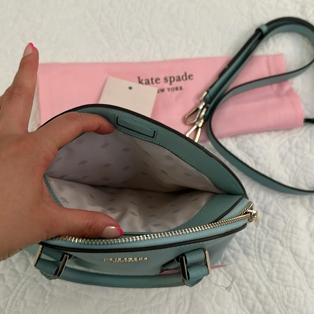 Kate Spade Sylvia Medium Dome Satchel Blue under